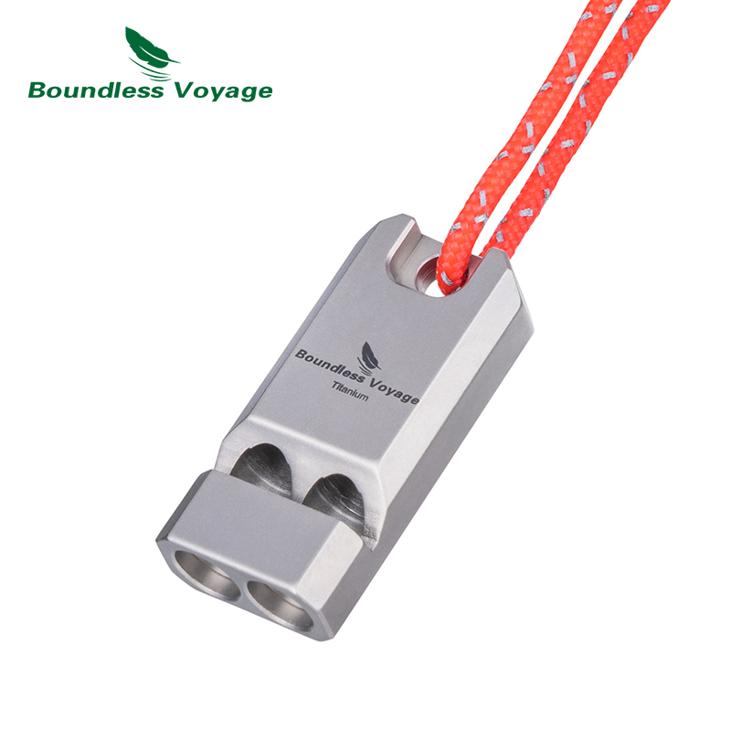 Emergency Whistle Loud - Viagem ilimitada-Titanium Emergência Apito, Apito Ultraleve,