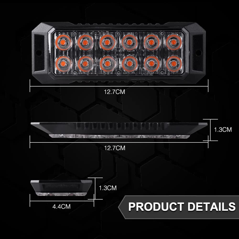 New12-LED piscando estroboscóp - Sos Light Strobe avaliação e preço
