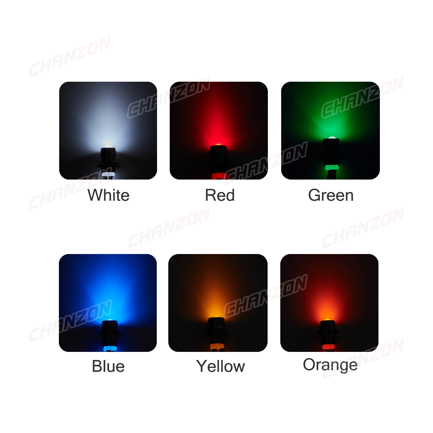 12V LED 8mm Indicador Branco V - Signal Panel Orange avaliação e preço
