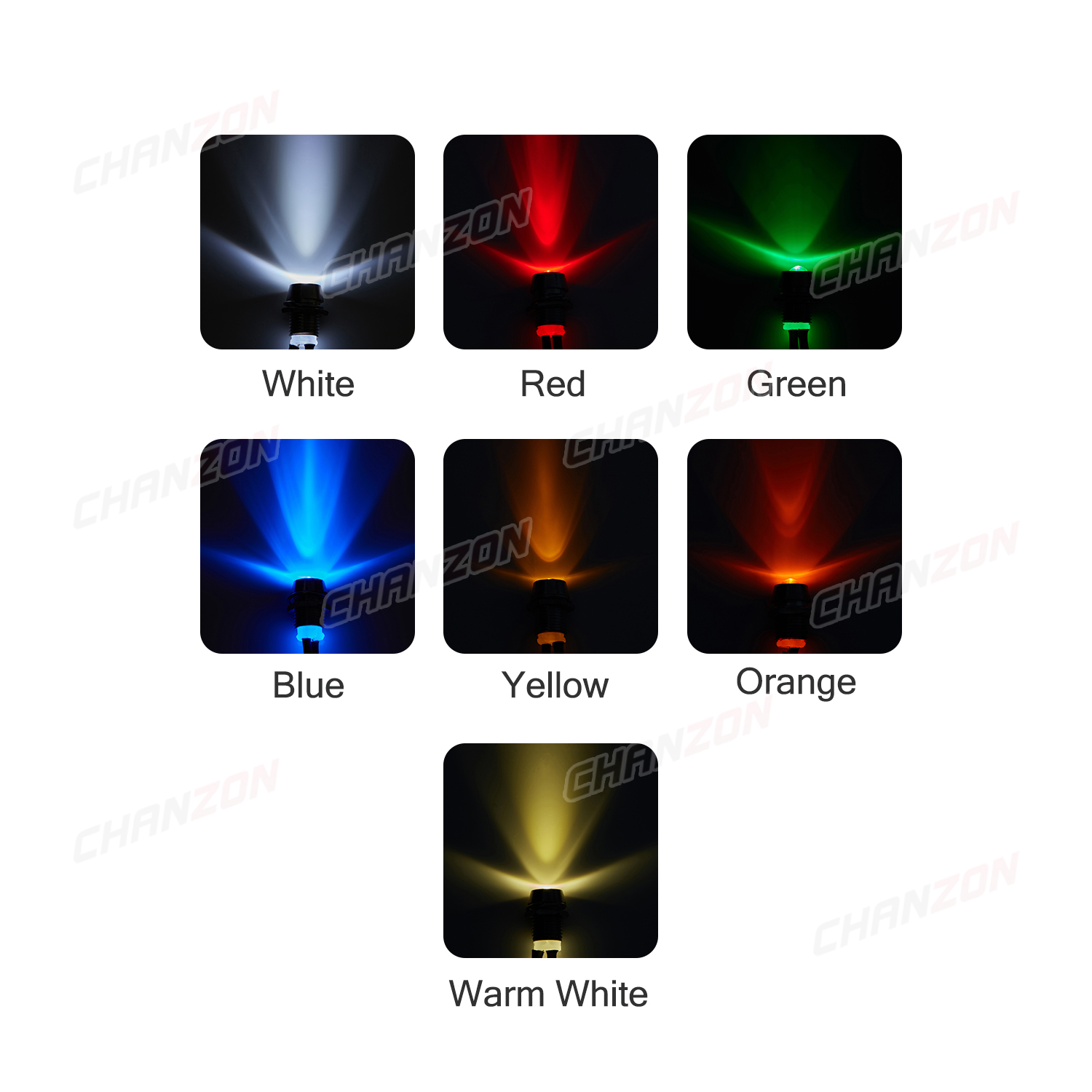 5 peças 12v led 8mm indicador  - Signal Panel Orange avaliação e preço
